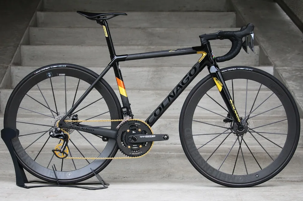 Colnago C64 Золотой Дорожный полный велосипед оригинальный ULTEGRA groupset 50 мм комплект