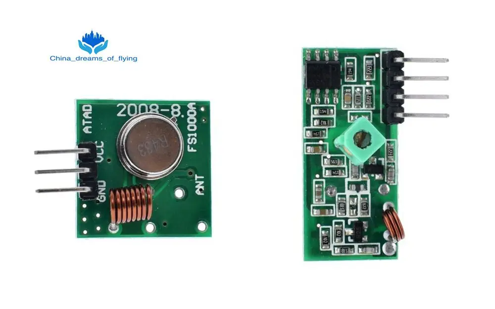 

TZT Smart Electronics 433Mhz RF transmitter and receiver Module link kit For arduino/ARM/MCU WL diy 315MHZ/433MHZ wireless