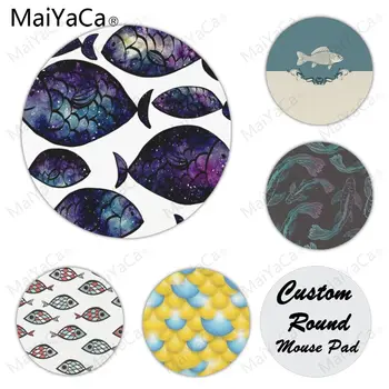 

MaiYaCa Sea Bass Funny Fis High Speed New Mousepad Size for 22X22cm Round Gaming Mousepads