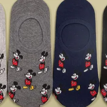 Серые и темно-синие носки с героями мультфильмов для женщин, милые 10 пар/лот