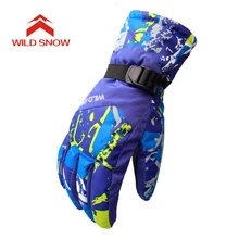 Мужские и женские флисовые лыжные перчатки, зимние уличные перчатки для сноуборда, мотоциклетные перчатки, водонепроницаемые перчатки для альпинизма, лыжного спорта, зимние варежки MI014