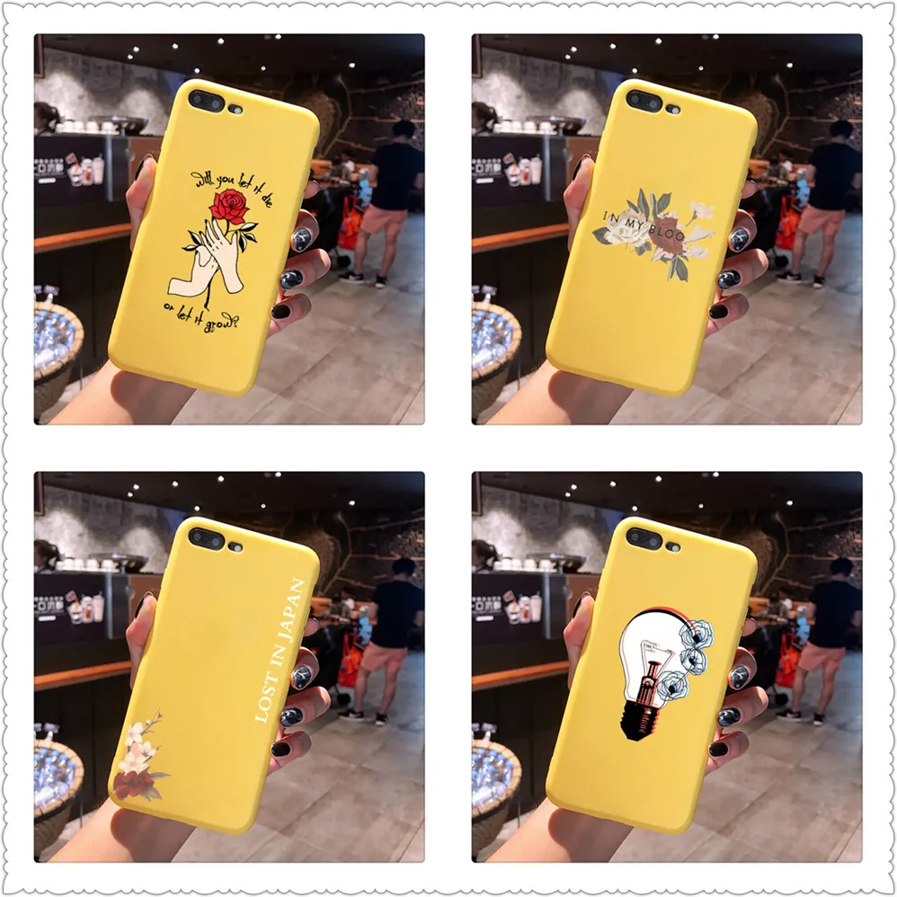Shawn Mendes In my blood Candy Color TPU Case phone For iphoneX 7 8 XS XR XSMAX Pink Red Yellow purple White Cover