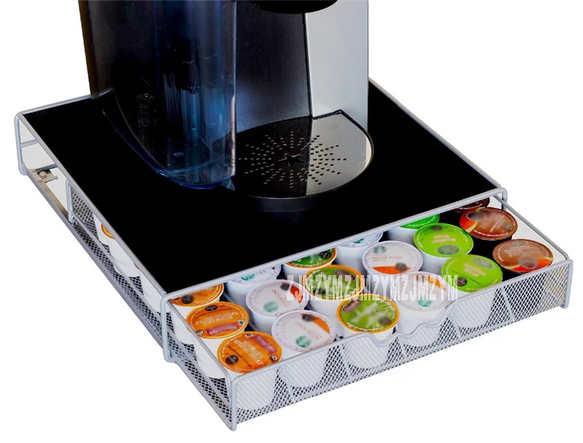 Новая капсула кофе специальный ящик для хранения кухня стеллажи капсула инструмент металлический ящик Рабочий стол 36 капсул емкость для хранения таблетированного кофе стойки