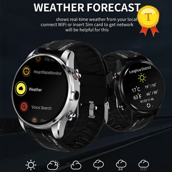 

hot sales GPS WiFi Android 4g Smart Watch SmartWatch With weather forecast Heart Rate 1GB RAM 16GB ROM Wrist SmartWatch Phone