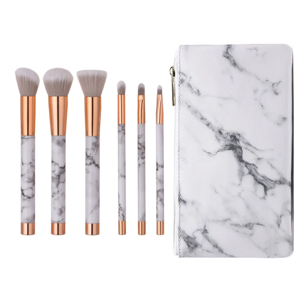

Professional Makeup Brushes Marbling Handle Powder Blush Contour Eye Shadow Eyebrow Lip Eye Make Up Brush Cosmetic Tools
