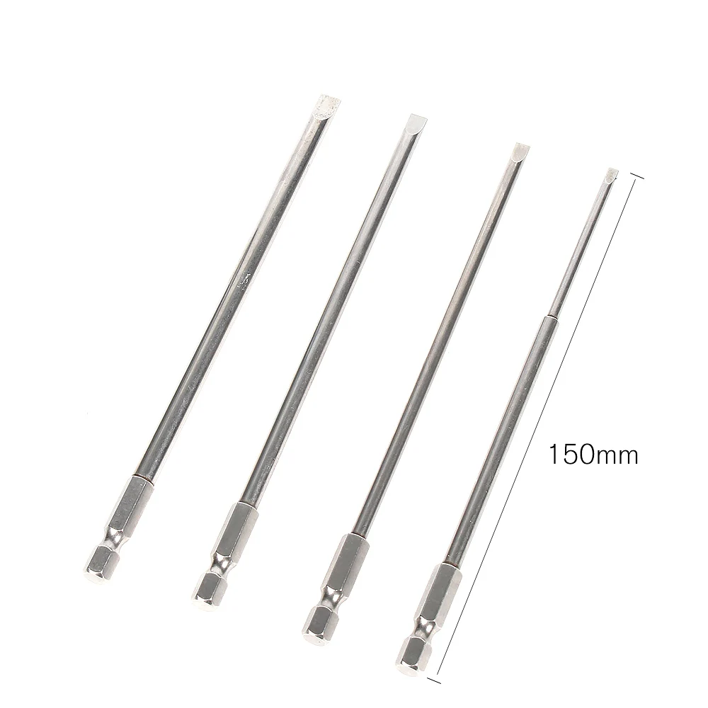S2 Alloy Steel Flat Head Slotted Tip Slotted Screwdrivers Bits
