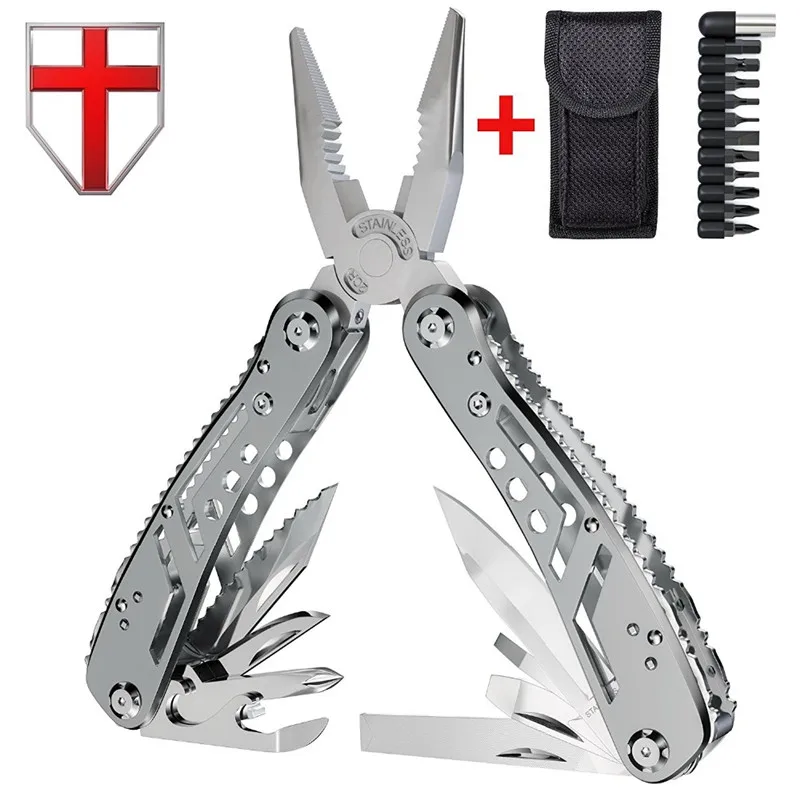 Beste EDC Multi tool Camping Apparatuur met Mini Gereedschap Mes Tang Zwitsers Mes en Multi tool kit voor outdoor Wandelen Camping