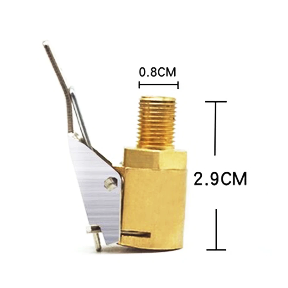 JEAZEA 1 шт. Авто латунь 8 мм шины колеса шин воздуха зажим, насос клапан Клип зажим разъем адаптера