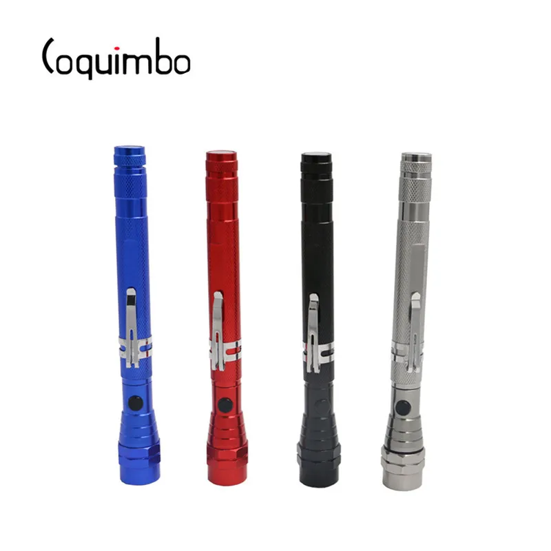 

Coquimbo Pick Up Tool 3*LED Flashlight With Magnet LED Light Ultra Bright Torch Light Telescopic 360 Degree Flexible Tactical