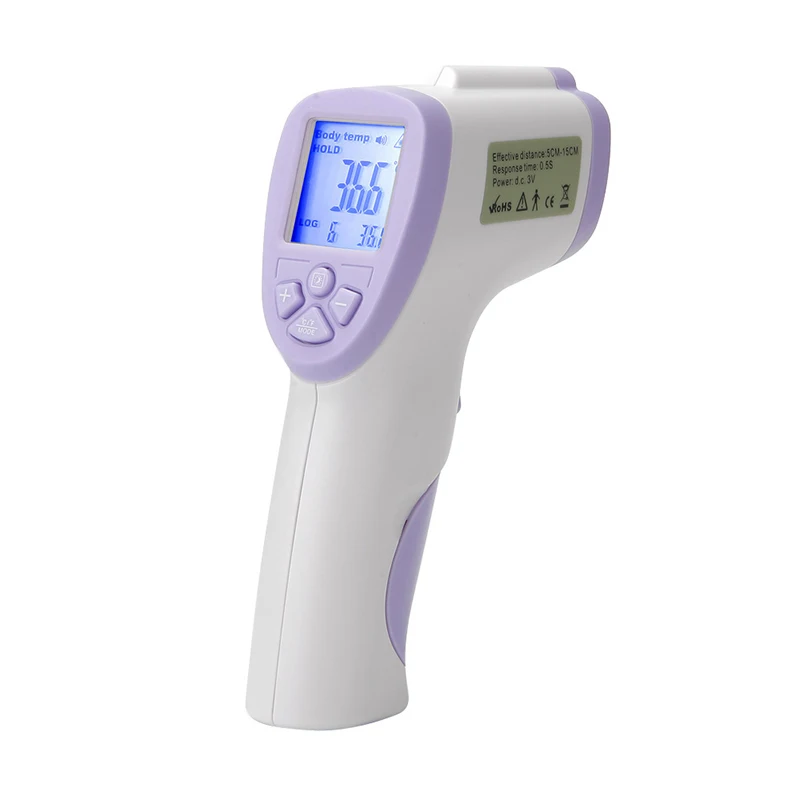 Muti-fuction Детский/Взрослый Цифровой передний инфракрасный медицинский термометр, контактный термометр для тела, измерительное устройство - Цвет: Фиолетовый