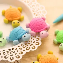 Gommes Style tortue pour enfants, 4 pièces/lot, gommes amusantes pour bureau et étude, cadeaux pour enfants