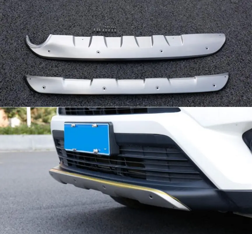 

Car BUMPER Plate For Toyota RAV4 2016.2017.2018 BUMPER GUARD High Quality Stainless Steel Front+Rear Auto Accessories