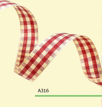 

100yards/roll 5/8 Inch(15mm) Decorative Plaid Ribbon For Girls Gressing