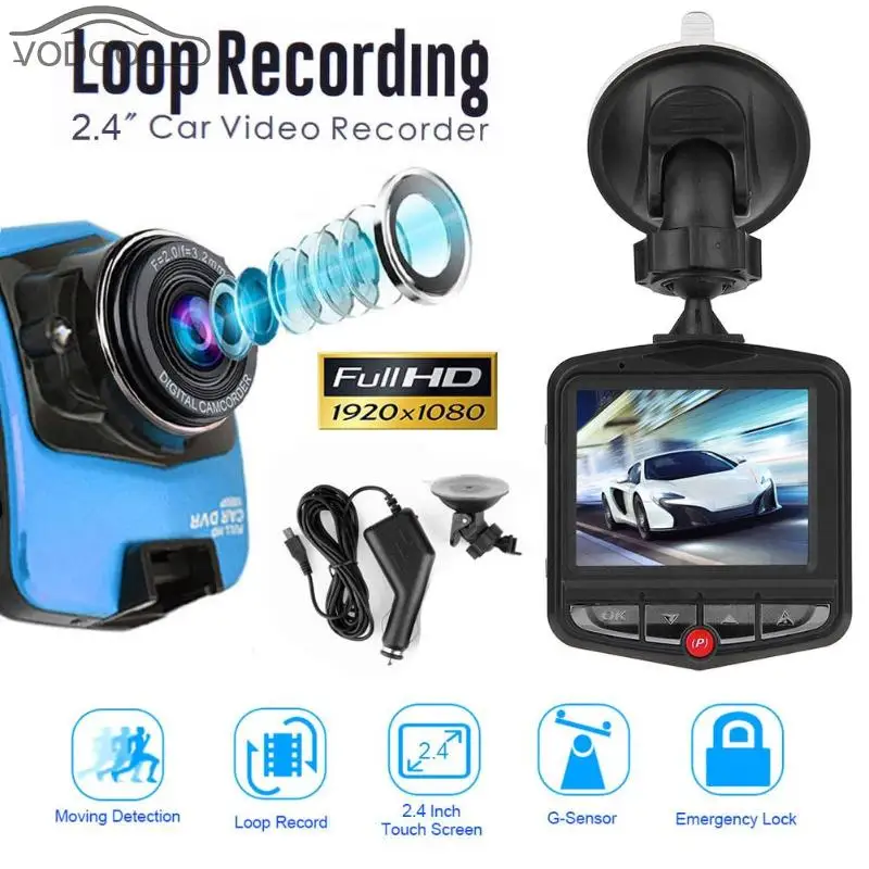 2 4 TFT Car DVR font b Camera b font Camcorder 1080P High Definition Digital Video