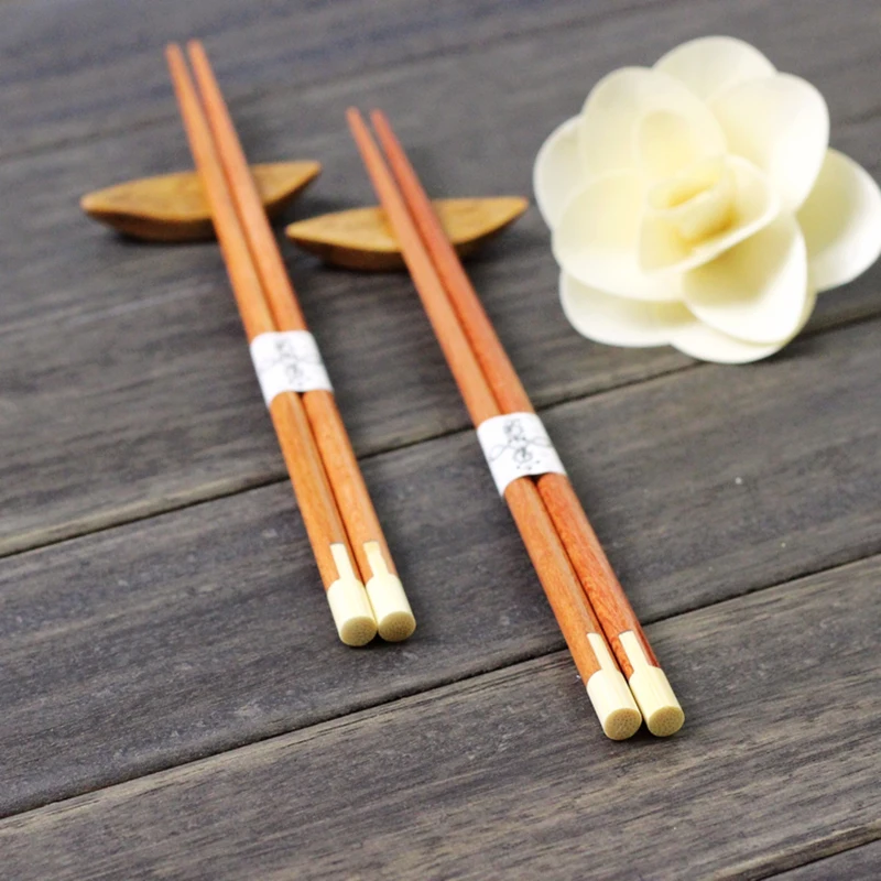 

Handmade Wood+Bamboo Chopsticks Japanese Chopstick Kids Chop Sticks Sushi Sticks Children Chinese Gift Reusable for Food