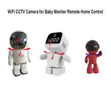 Clock Robot Wireless IP Security Camera with Onvif Surveillance Network WiFi CCTV Camera for Baby Monitor