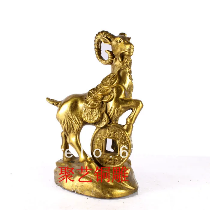 

Bronze sculpture, copper sheep decoration sheep lucky decoration crafts decoration Bronze statue copper