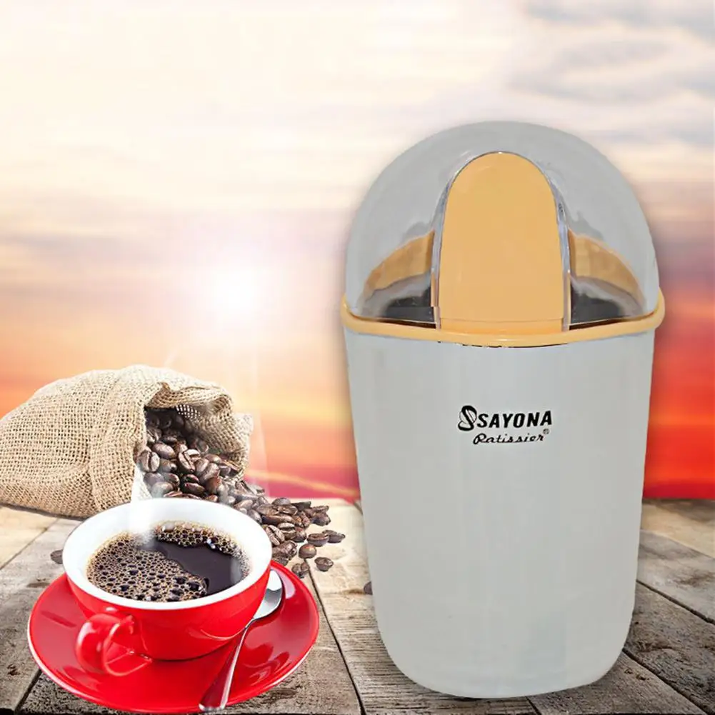 

EU Plug Household Electric Coffee Grinder Bean Nuts Machine Kitchen Grinding Mill Tool