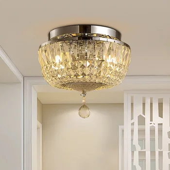 

DOXA American Modren LED Ceiling Light Iron Ceiling Lamps For The Living Room Crystal Lamparas De Techo Kitchen Home Lighting