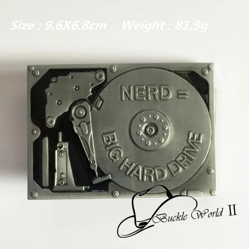 

Retail New style Rectangular BIG HARD DRIVE cowboy belt buckle For Men Jeans accessories for 4cm Wide belt 96*68mm 81.9g Metal