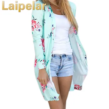 

Laipelar Summer Coat Woman Kimono Jacket Casual Floral Cardigans Jackets Long Sleeve Loose Coat Tops Tee Tunic Mujer Femme 2018