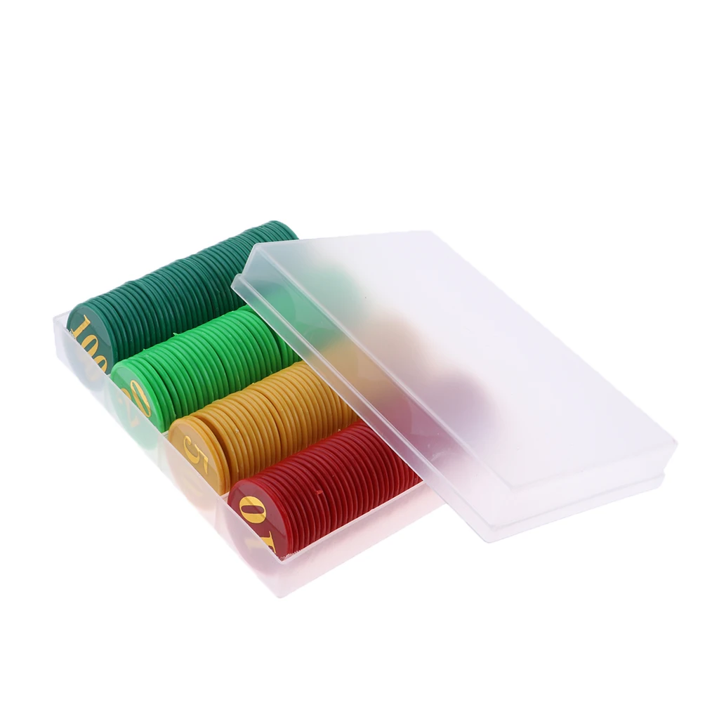 160pcs Acrylic Game Wager Mahjong Money Chips 33mm For Gambling Poker Game Mahjong Playing And Other Recreation Games