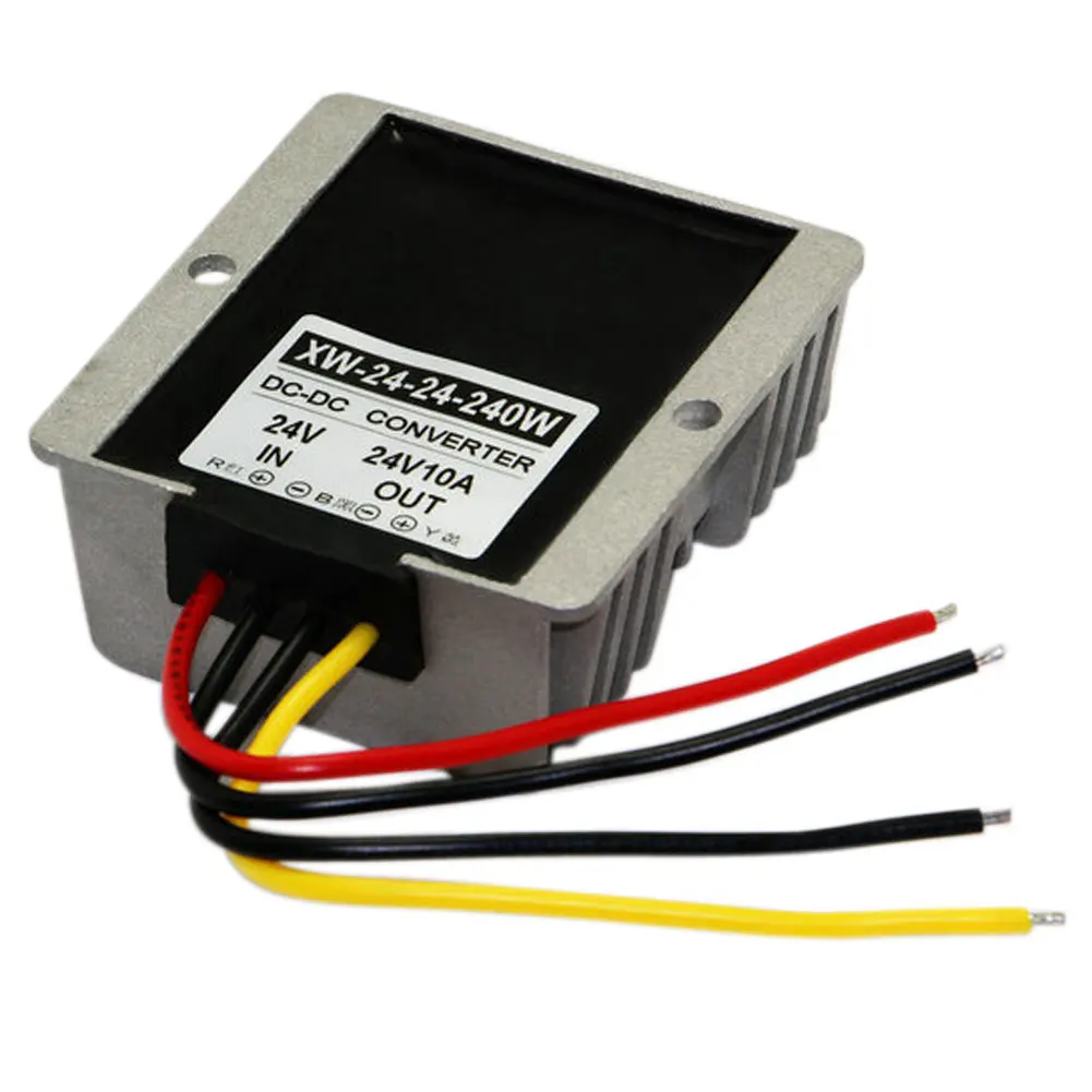 

New DC 24V To DC 24V 10A 240W Auto Step Up/Down Power Supply Converter Module For Car alarms, radio, intercom