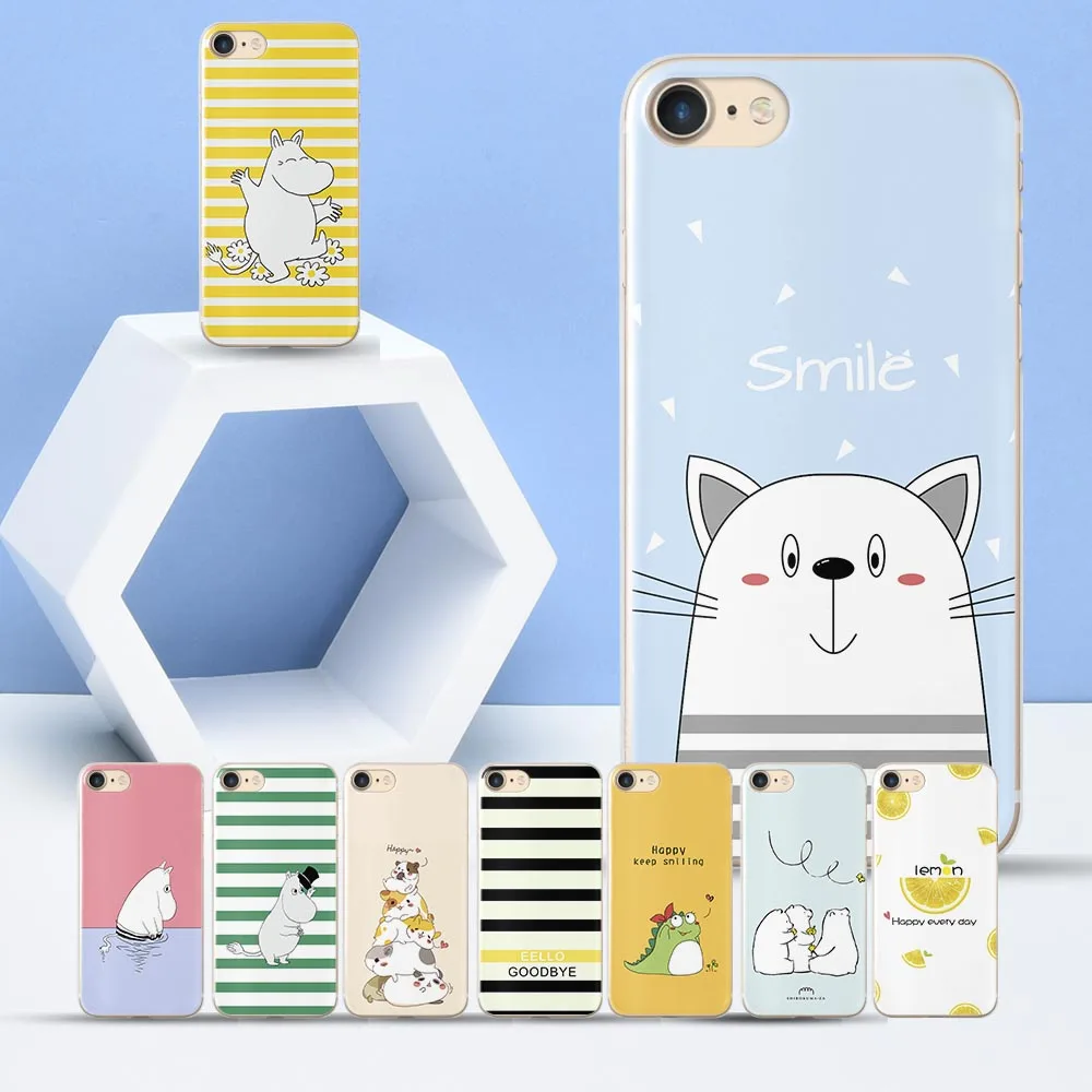 

Coque Cute Hippo case for iPhone 5S Soft TPU Cover case for Funda iPhone SE Cute Bear Case for Funda iPhone 5S SE 5 Phone Case