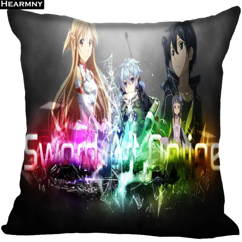 Декоративная Наволочка на заказ Sword Art Online квадратная Наволочка на молнии 35X35,40x40,45x45 см(одна сторона - Цвет: 4