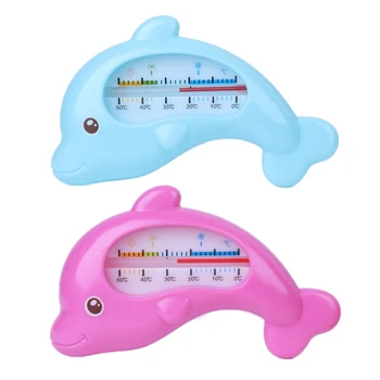 

Baby Bathing Water Thermometer Cartoon Dolphin Shape Infants Toddler Shower Water Temperature Meter Water Sensor Thermometer