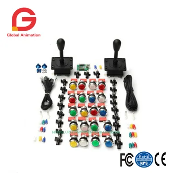 

DIY Kit Sanwa Joystick Zippy Joystick American Joystick Push Button 30mm LED Push Button Micro Switch