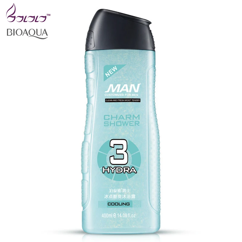 

Bioaqua 400ml Shower cooling chanrm shower for men Gel Bath Lotion Skin Body Care Moisturizing Sooth Whitening Long lasting