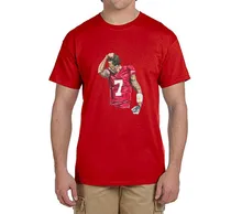 Cool printing Colin Kaepernick Kissing on the arm 100 cotton t font b shirts b font