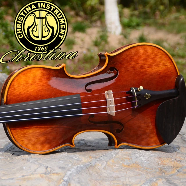 Best price at $355 Cheap Free shipping Christina Violin V07 Master level, Violino 4/4 Oil varnish musical instruments, high quality violin+case+bow+rosin