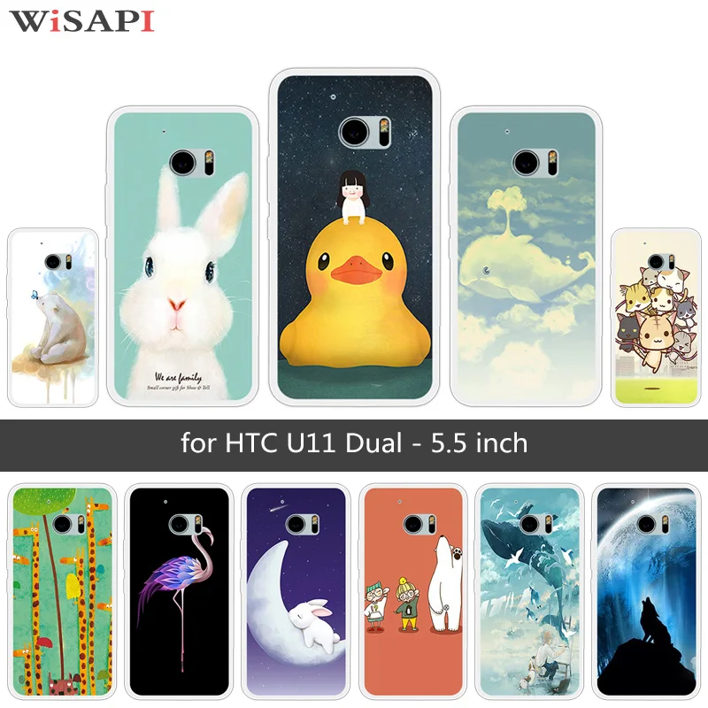 Для One M10 Fundas силиконовая прозрачная задняя крышка из ТПУ для HTC 10 милый чехол