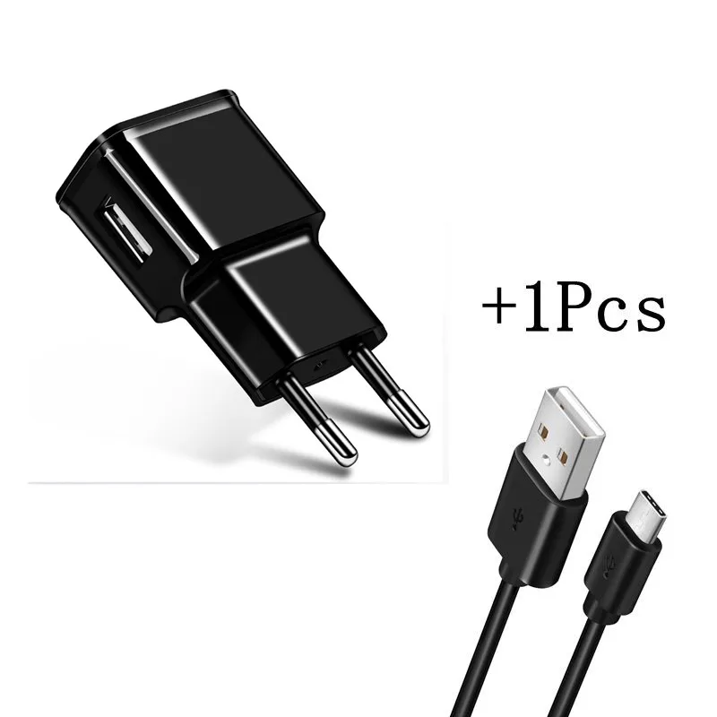 5V 2A USB зарядное устройство для iphone ipad ipod Универсальное зарядное устройство для мобильных телефонов настенное зарядное устройство переменного тока для Xiaomi samsung huawei адаптер - Тип штекера: with type c cable1