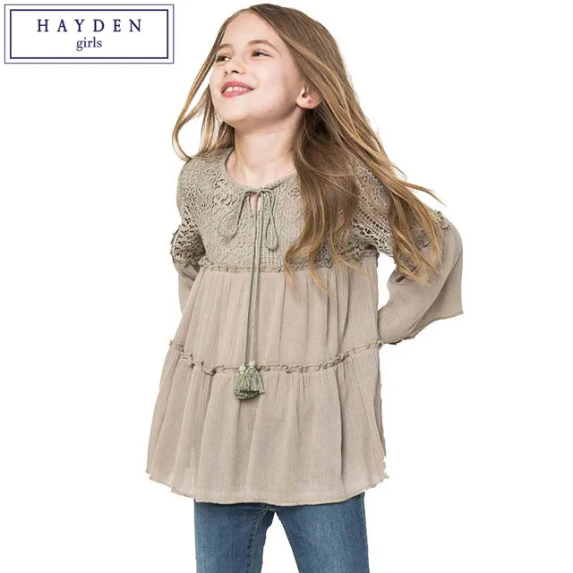 Girls white blouse lace preschool pattern Girls white blouse lace preschool pattern