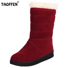 Mulheres Metade Curto Botas Flat Inverno Engrosse Fur Quente Meados Bezerro Bota Gladiador Botas Sapatos Calçados Bota Feminina Tamanho 32 -40