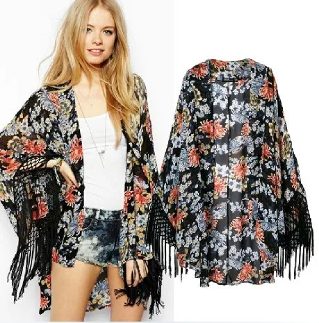 Women's 2014 summer new European style fringed hem casual