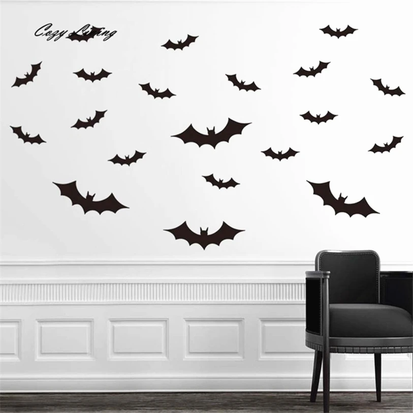 wall stickers diy pvc bat wall sticker decal home halloween decoration creative removable wallpaper home decor poster d9 - Halloween Window Decals wall stickers diy pvc bat wall sticker decal home halloween decoration creative removable wallpaper home decor poster d9 - Halloween Window Decals