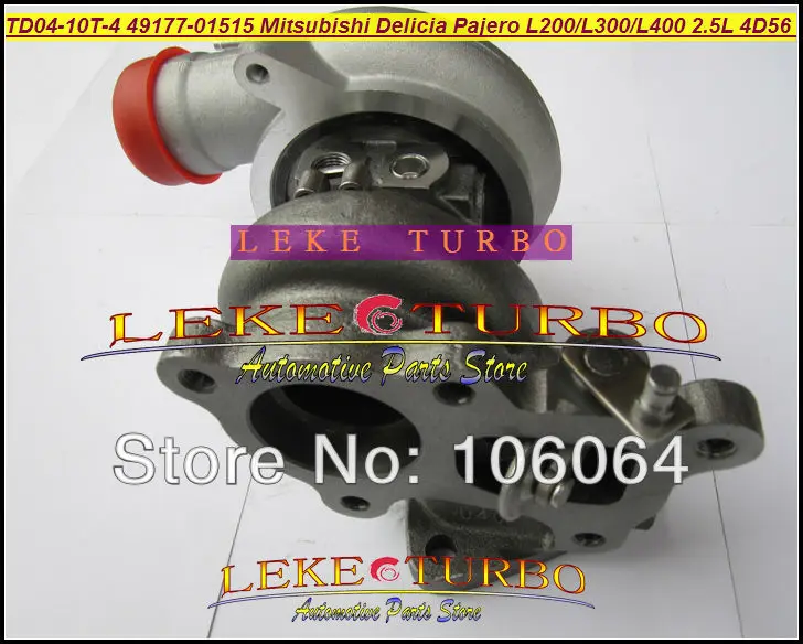 Turbo TD04 49177-01515 49177-01503 турбонагнетатель для Mitsubishi L300 4WD Delicia Pajero Shogun L200 L400 2.5L D 4D56 с водяным охлаждением