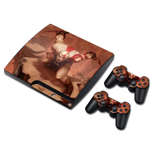 Game God of War Skin Sticker Decal for PS3 Slim PlayStation 3 Console and Controllers For PS3 Skins Sticker Vinyl 