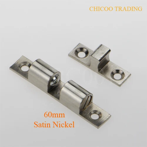 60mm Br Satin Nickel Double Ball Catch Cabinet Door Stop 60mm Br Satin Nickel Double Ball Catch Cabinet Door Stop Furniture Latch In Catches From Home Improvement On Aliexpress Alibaba Group
