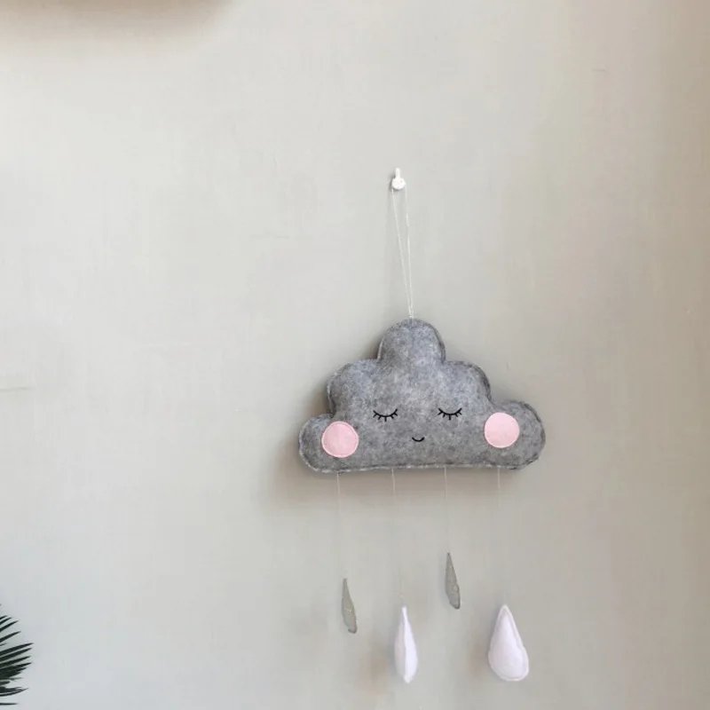 Props Rainbow clouds Newborn Baby Bedroom Decor Hanging Toys children Crib hanging decoration Kids Play Tent Decoration Tent