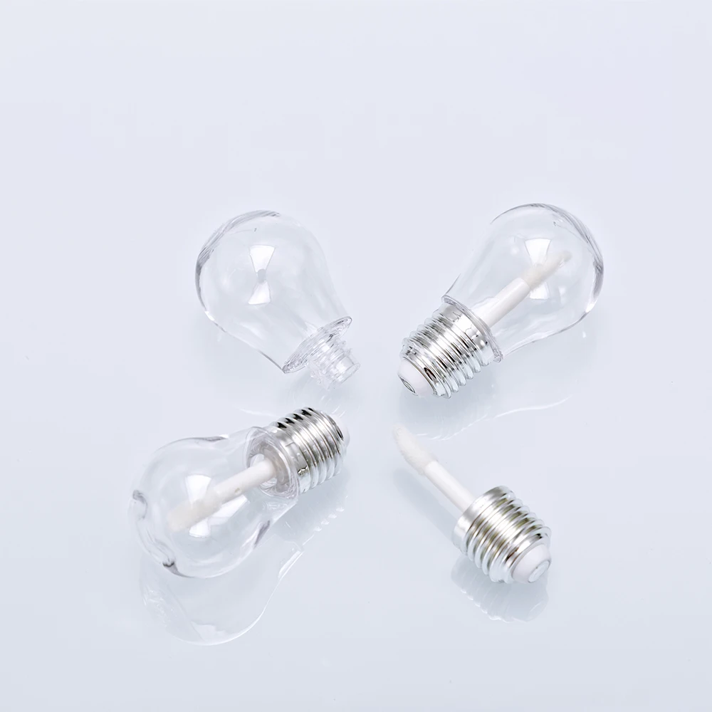 

Light Bulb Shape Clear Lip Gloss Tube, 6ml Special Lipstick Container