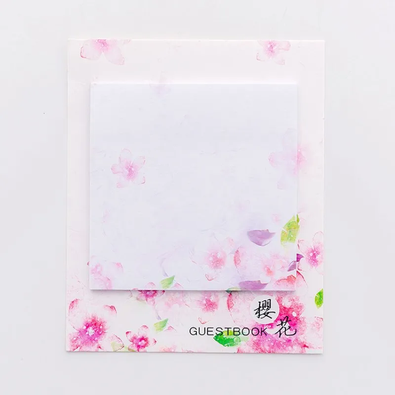 Милый Kawaii Flower Blossoms блокнот креативный клейкая бумага для заметок, Канцтовары наклейка планировщик s блокноты офисные школьные принадлежности - Цвет: 04