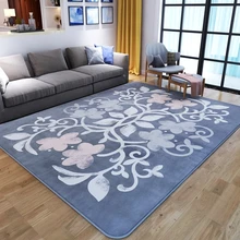 Простой Стиль Цветочный прикроватный коврик 200*240 см Коврик для кофейного столика, прямоугольный напольный ковер, напольные украшения коврик