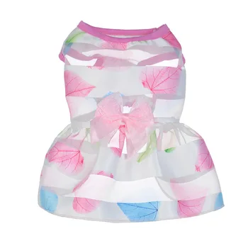 

Summer Cute Pet Dog Clothes Printed Dog Cat Dress for Small Dogs Clothing Wedding Skirts Lovely Cats Dresses Party Pet Apparel