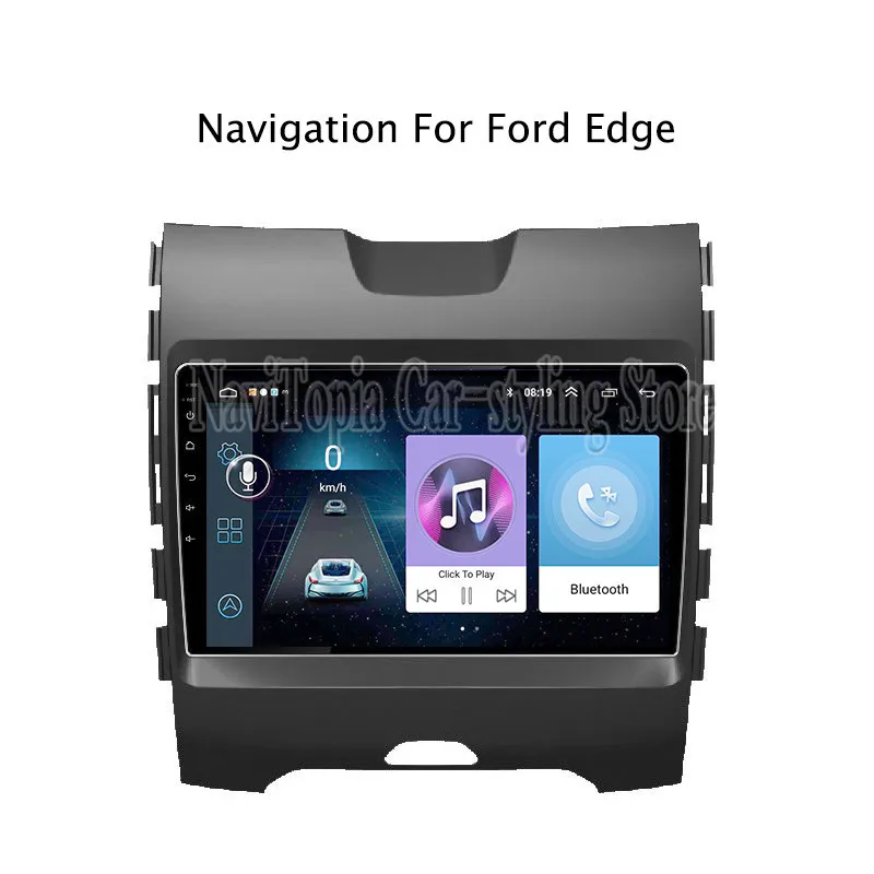 Perfect 9inch Android 9.1 Car Radio GPS Navigation Multimedia Stereo DVD Player for Ford Edge 2013 2014 2015 2016 2017 0