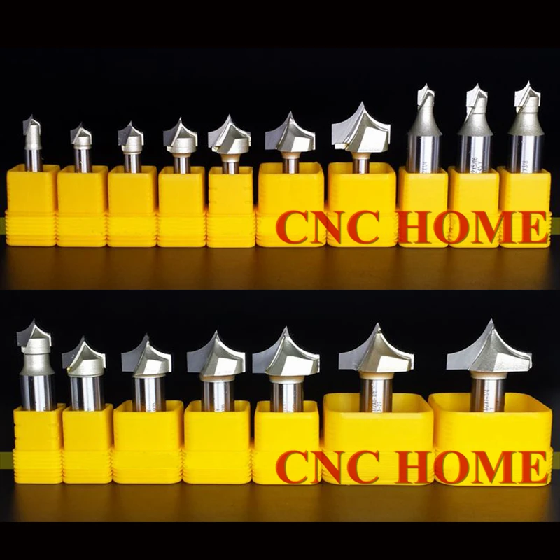 

Arden Woodworing Needle Router Bits Carbide End Mill CNC Engraving Bit Wood Milling Cutter 1/4" & 1/2" Shank